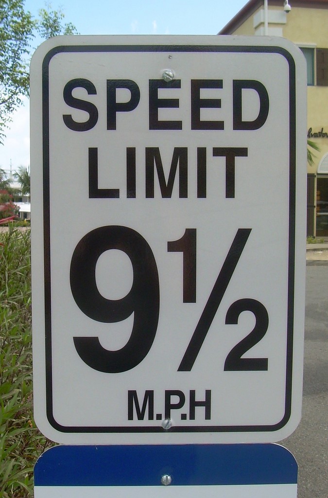 speed limit sign